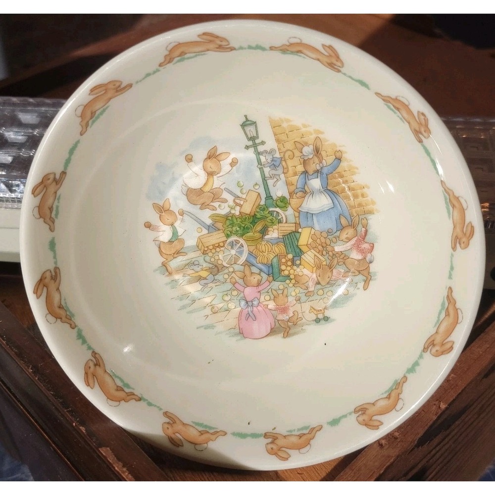 Royal Doulton Bunnykins Bowl English Bone China Vintage Nursery